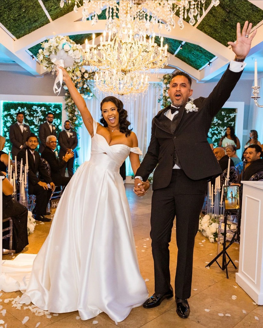 Wedding couple celebration
